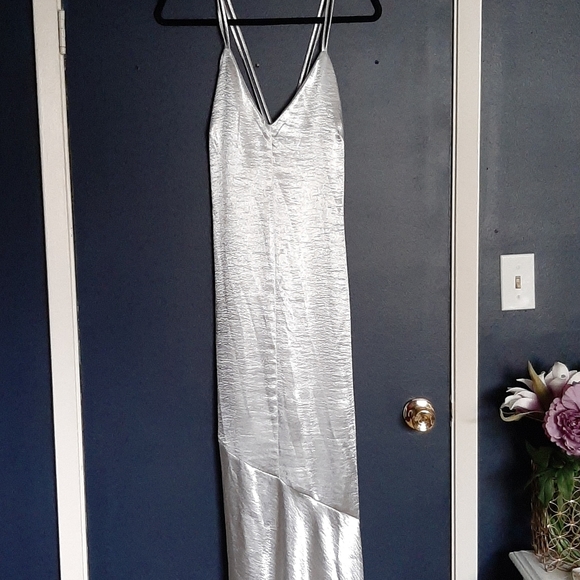 H&M Dresses & Skirts - Silver long gown size 12